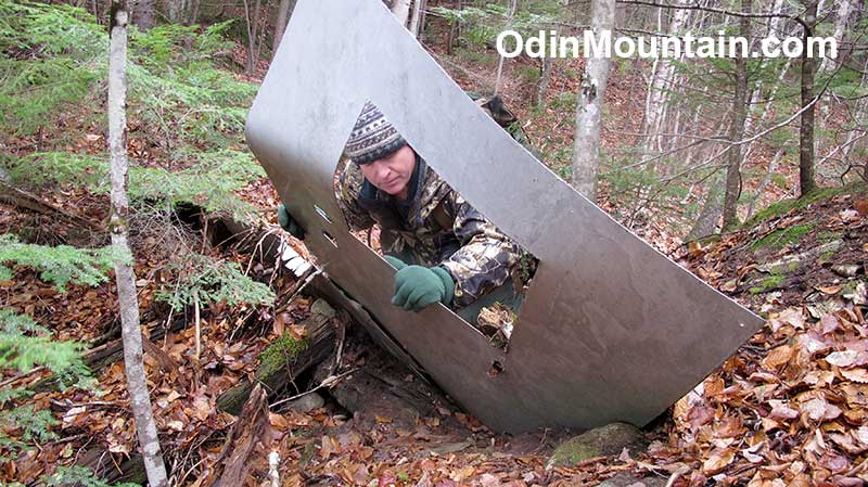 This thick piece of aluminum was used to line a wooden and earthen dam, now destroyed.
